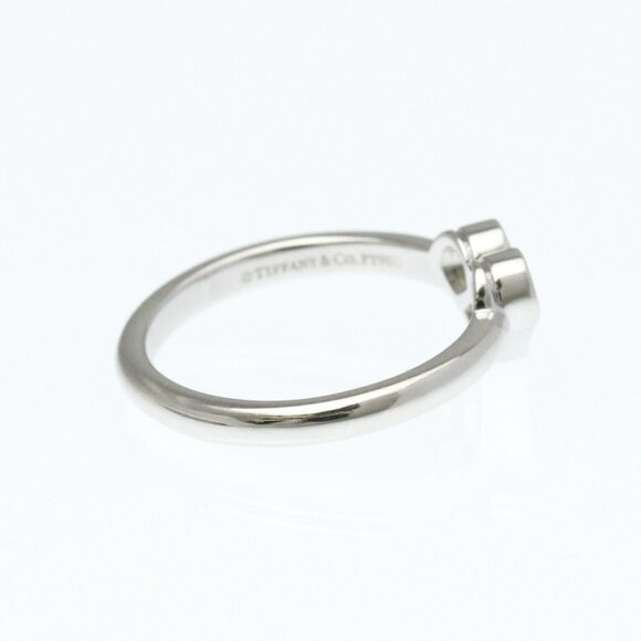 TIFFANY Silver Diamond Heart Ring - Picture 4 of 9